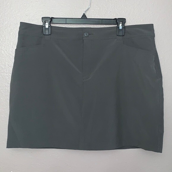 Edie Bauer Gray Sport Hiking Skort Skirt Woman’s Plus 16 - Picture 1 of 15